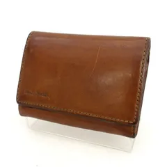 Paul Smith / ポールスミス ■名刺入　カードケース　革　茶 【カード/パス/定期/Suica/スイカ/ICOCA/イコカ/保険証】 ブランド【中古】 