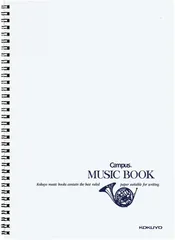   コクヨ(KOKUYO) ノート キャンパスノート 音楽帳 ツインリングとじ A4 五線譜 12段 オン-T10 5冊セット【WJ190】