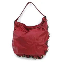 DIESEL / ディーゼル ■ワンショルダー　バッグ　スタッズ　レザー　レッド 【バッグ/バック/BAG/鞄/カバン】 ブランド【中古】 