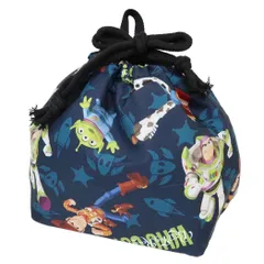 【メール便】トイストーリー ランチ巾着 マチ付き巾着 ゴーイングアドベンチャー ディズニー 丸眞 入園入学準備雑貨 キャラクター グッズ 