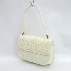 agnes b / アニエスベー ■ハンドバッグ ポーチ フェルト ホワイト 【バッグ/バック/BAG/鞄/カバン】 ブランド【未使用】 