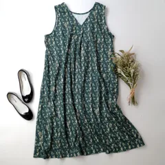 L'AMI+ L7AMIPLUS ラミプリュス フェリシモ 〈森の動物ボタニカル〉の会 前後2WAY ジャンパースカート ワンピース(112E＋7153)26H