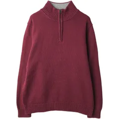 古着 90~00年代 エルエルビーン L.L.Bean コットンニットハーフジップセーター メンズL相当 ヴィンテージ/eaa495433