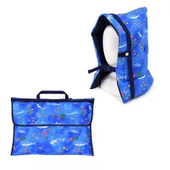COLORFUL CANDY STYLE 新品  入園入学シリーズ 防災頭巾 カバー2点セット ブルーラグーン 小学校