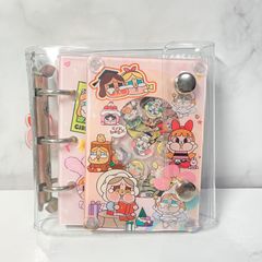 ちびまる子ちゃん シール帳 シャカシャカノート A6 アクリルバインダー