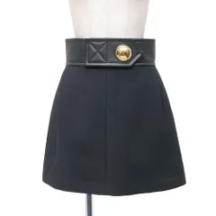 ■美品■2023SS■LOUIS VUITTON ルイ・ヴィトン ミニスカート サイズ38 Aライン イタリア製 ブランド古着【中古】20260127/RA7533