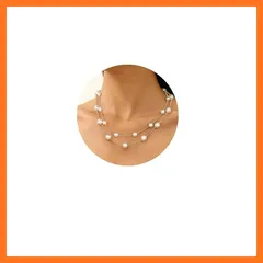 【新品】 [JeryWe] ネックレス レディース 人気 真珠 パール ゴールド 16K シルバー チェーン ファッション 日常 2連 ネックレスペンダント 女性 ジュエリー