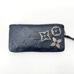 ルイ・ヴィトン M62069 モノグラム アンプラント ジッピーウォレット メタルフラワー スタッズ ラウンドジップ 長財布 ロングウォレット