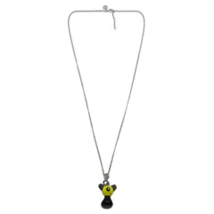 【新品】【PRADA専用紙袋付き】プラダ ネックレス アクセサリー PRADA プラダマリア メタル ロボット チャーム モチーフ ペンダント 1JC253 ANIMALIA JEWELS GIRASOLE+NERO (イエロー系×ブラック)   送料無料のサムネイル