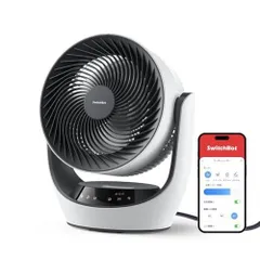 SwitchBot サーキュレーター Lite 静音 首振り - スイッチボット 扇風機 ~30畳 DCモーター 省エネ 無段階風量調整 リモコ