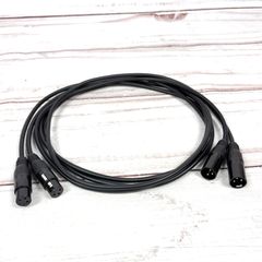 CANARE L-4E6S BLACK XLR マイクケーブル 2m 2本セット - メルカリ