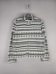 ユニクロ L レディース ノルディック フリース フリース ジップアップ ジャケット