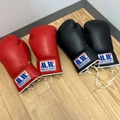MARTIAL WORLD ボクシンググローブ 赤 黒(2セット)