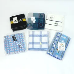 ラコステ・カルバンクラインほか ◆【ハンカチ】メンズブランドタオルハンカチ6枚組 ハンカチ タオルハンカチ セット ギフト【未使用】 