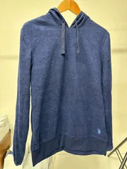 ワンポイント パーカー ネイビー M US古着