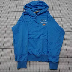 ◇ Θ ニューバランス New Balance パーカー ブルー系 Lサイズ メンズ E  【1601150032348】