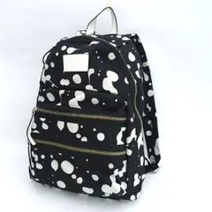 Marc by Marc Jacobs / マークジェイコブス ■バックパック　リュック　ブラック ホワイト　ナイロン M0006635-014 【バッグ/バック/BAG/鞄/カバン】 ブランド【中古】 