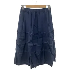 tricot COMMEdesGARCONS(トリココムデギャルソン) ロングスカート レディース美品  - ダークネイビー ウエストゴム