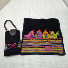 1 S01630 フェイラーFEILER 2セット タオルハンカチ ニワトリ サイド