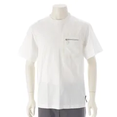 フェンディ コットン ズッカ切替 ジップポケット 半袖Ｔシャツ トップス FY1257 APM4 ホワイト S【中古】のサムネイル