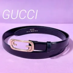 GUCCI グッチ ベルト 036・194・1007・0 ゴールド金具 インターロッキング G ブラック B0583090b