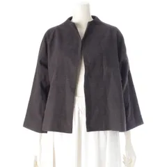 アーツアンドサイエンス コットン シルク ノーカラージャケット ブラウン 1【中古】