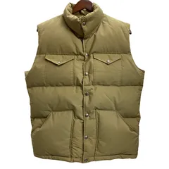 ノースフェイス THE NORTH FACE 80's ダウンベスト 茶タグ USA製 ベスト ベージュ Mサイズ 201MT-5153 VB