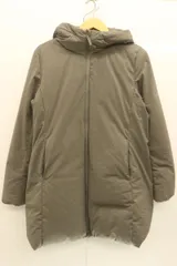 【中古】 UNIQLO レディースダウンジャケット L シームレスダウンショートコート UNIQLO L グレー 灰 無地