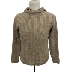 【古着】REDBUTTON  ニット ニットパーカー フーディ べージュ レディース メンズ