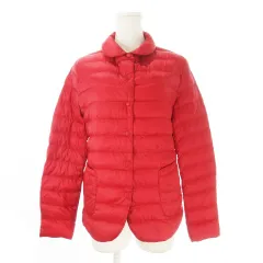 ユニクロ UNIQLO × イネス ド ラ フレサンジュ INES DE LA FRESSANGE ダウンジャケット ラウンドカラー L 赤 レッド /CK28 ■GY61