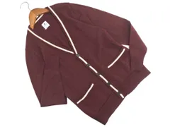 R.NEWBOLD アールニューボールド ウール100% 刺繍 カーディガン sizeM/ボルドー ◇■ レディース