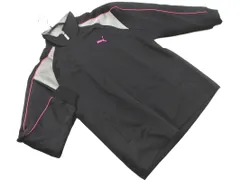 PUMA プーマ ロゴ トラック ジャケット sizeM/黒 ◇■ メンズ