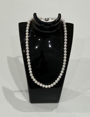 オパール ビーズ フォーマル ネックレス silver刻印 アクセサリー 