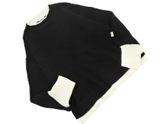 Java ジャバ Classical Elf クラシカルエルフ フェイクレイヤード ニット セーター sizeM/黒ｘ白 ◇■ レディース