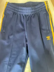アディダス ネイビー オレンジ パンツ