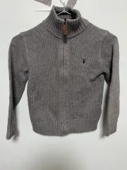ポロ ラルフローレン キッズ ニット ジップアップ カーディガン