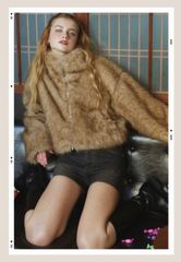 エコファーショート丈ブルゾン ミックス esica エシカ lumier - メルカリ