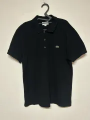 LACOSTE ブラック 半袖ポロシャツ XL