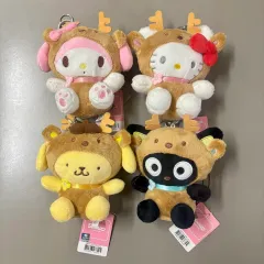 正規品 Sanrio(サンリオ) 花鹿 (はなじか) トナカイ キーホルダー_My Melody(マイメロディ)/ハローキティ/ポムポムプリン/チョコキャット