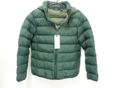 【54518】UNIQLO ダウンコート 150㎝ ダークグリーン　ライトウォーム パデットパーカ タグ付 未使用品 自宅保管品