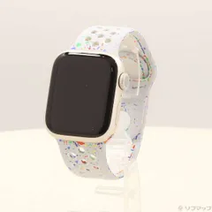 ソフマップ 〔中古品〕 Apple Watch Series 9 GPS 41mm スターライトアルミニウムケース ピュアプラチナムNikeスポーツバンド【344】