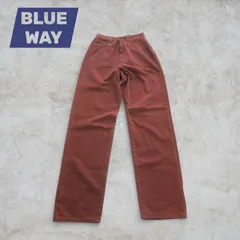 【新品タグ付き】BLUE WAY BLUE JEANS コットンパンツ　チノパンツ　ストレートパンツ　ヴィンテージカラー
