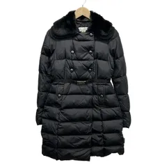 MONCLER(モンクレール) ダウンコート サイズ0 XS レディース美品  ALCHEMILLE 黒 長袖/ラビット(ラパン)/冬