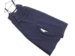 Couture brooch クチュールブローチ フリル サロペット オーバーオール size38/紺 ■■ レディース