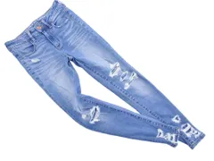 AMERICAN EAGLE アメリカンイーグル ダメージ加工 スキニー デニムパンツ size0/青 ■■ レディース