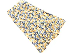 tocco closet トッコクローゼット 花柄 フレア ロング スカート sizeM/紺xベージュ ■◆ レディース