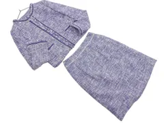 J.PRESS ジェイプレス ツイード ジャケット スカート セットアップ size9/青 ■◇ レディース