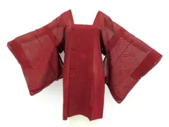 【一輝堂】道行コート 夏物 夏 楓 正絹 着物 美品 身丈約84cm 裄丈63.5cm 26z01-257