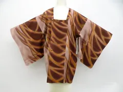 【一輝堂】道行コート 正絹 着物 美品 身丈約83.5cm 裄丈63cm 26z01-263