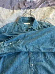 (XL) BRANDED カンディアーニ デニムシャツ インディゴブルー